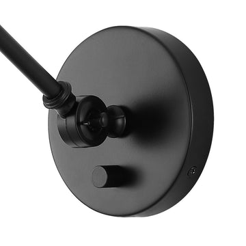 Cowie 8" Iron/Glass Adjustable LED Wall Sconce - JONATHAN Y